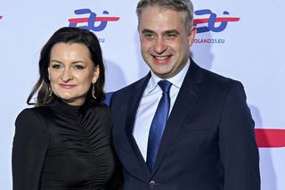 Krzysztof Gawkowski z żoną