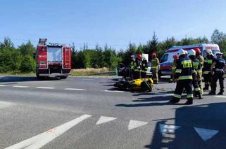 Wypadek na DW 975 w Dębinie Łętowskiej