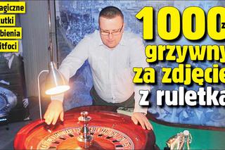 Pan Marcin zapłacił 1000 złotych grzywny za zdjęcie z ruletką za zachęcanie innych do uprawiania hazardu