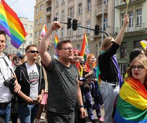 Minister ds. równości Katarzyna Kotula na Marszu Równości w Łodzi,