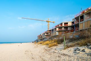 The Sea Resort w Międzyzdrojach podczas budowy