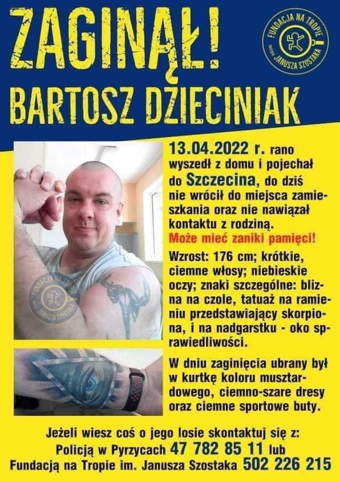 Zaginiony Bartosz Dzieciniak