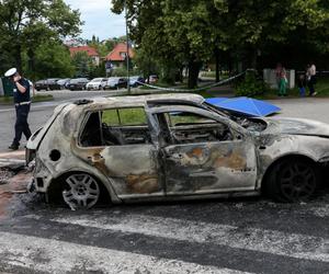 Wybuch samochodu w Zielonej Górze