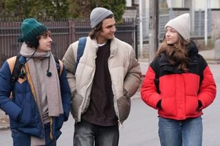 	Barwy szczęścia odc. 3175. Ewelina (Amelia Listwoń), Romeo (Jacek Tyszkiewicz), Witek (Witold Sosulski)