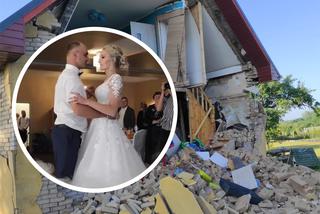 Ela i Adam brali ślub, gdy ich dom legł w gruzach. Wybuch gazu zniszczył ich marzenia [ZDJĘCIA]