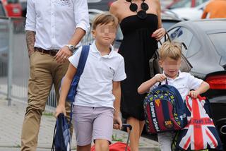 MAŁGORZATA ROZENEK I RADOSŁAW MAJDAN Z DZIEĆMI