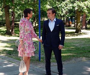 Barwy szczęścia, odc. 2928: Hubert (Marek Molak), Milena Szczepka (Alicja Kwiatkowska)	