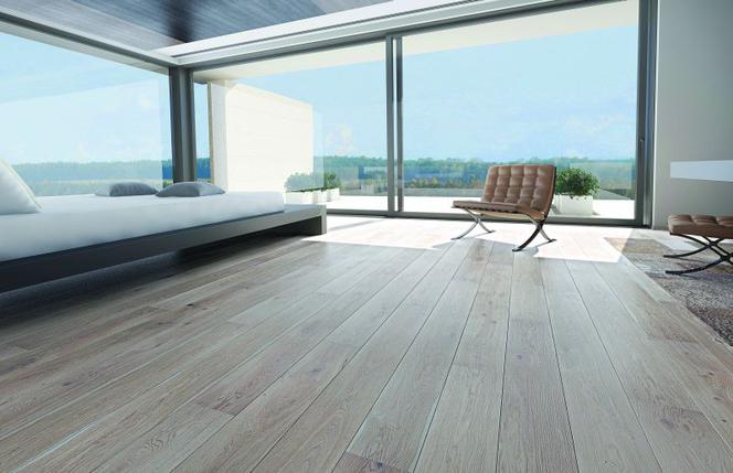 Aranżacja wnętrza mieszkania - podłoga drewniana Senses, wzór Touch