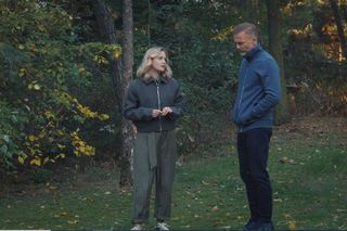 M jak miłość, odcinek 1848. Julia (Marta Chodorowska), Andrzej (Krystian Wieczorek)