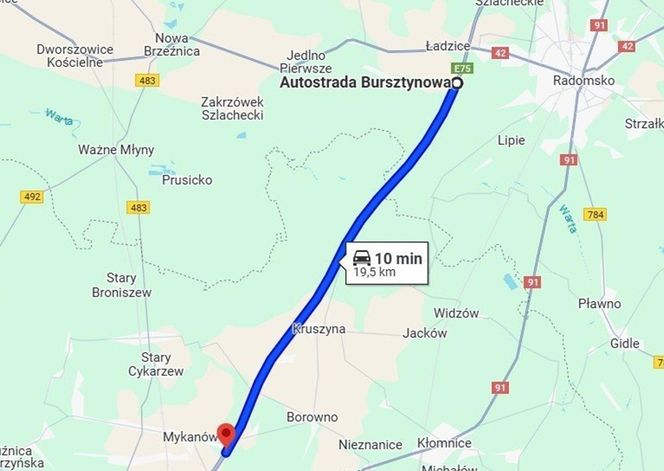Odcinkowy pomiar prędkości na A1