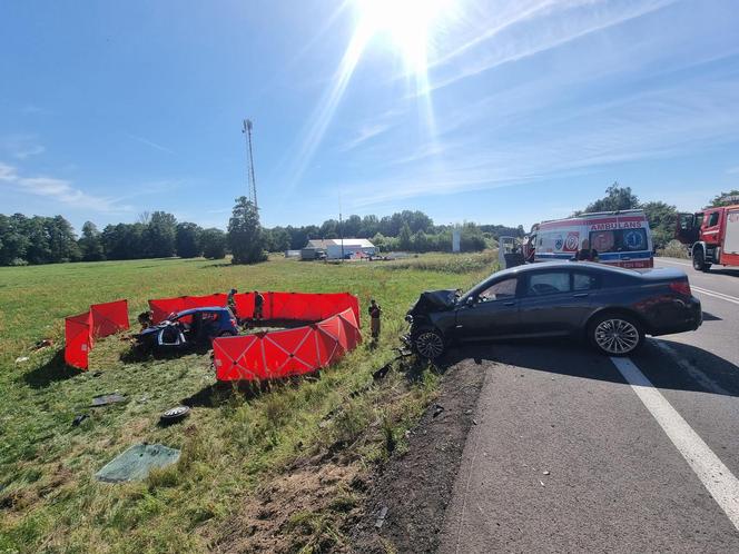 Śmiertelny wypadek pod Bełchatowem! 47-latek i 17-latka nie żyją. 4-letnia dziewczynka w stanie ciężkim