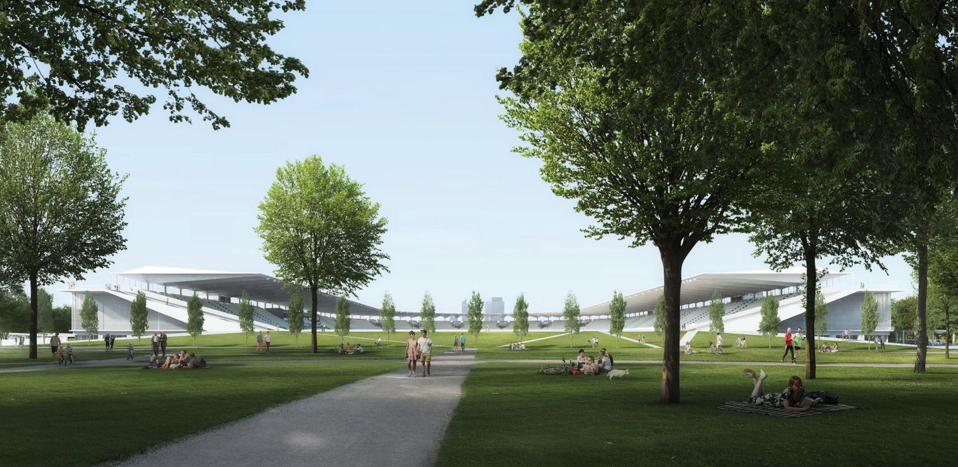 Hala sportowa i główny stadion warszawskiej Skry