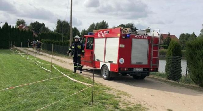 Mężczyzna podpalił się w Sajzach