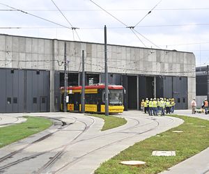 Nowa zajezdnia tramwajowa na Annopolu (zdjęcie z czerwca 2024)