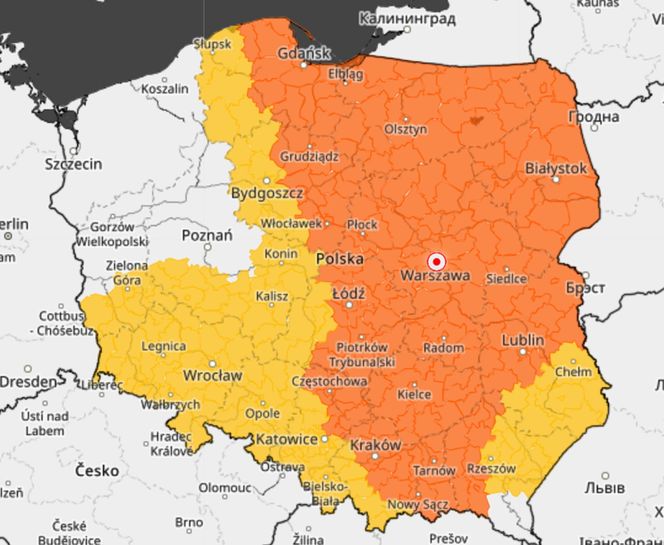 Ostrzeżenia IMGW na 5 września