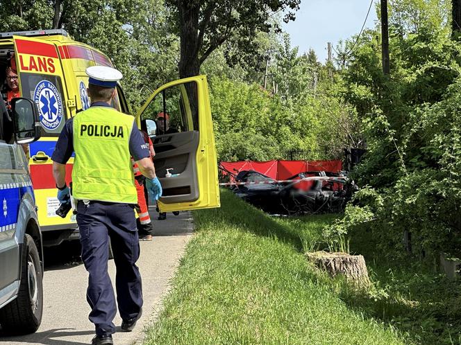 Auto uderzyło w drzewo i stanęło w płomieniach. Spłonęły trzy osoby!