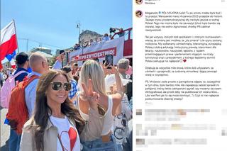 Kinga Rusin na Marszu 4 czerwca. Policja prosiła ją o zdjęcia