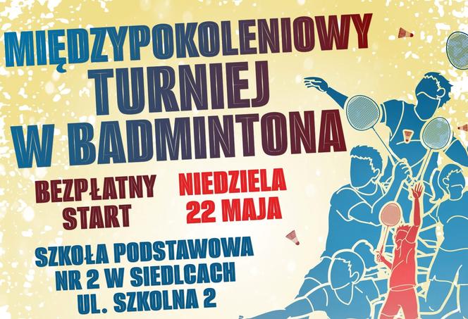 Mama, tata, babcia, dziecko w siedleckiej „Dwójce” zagrają wspólnie w badmintona