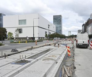 Remont torowiska na ul. Marszałkowskiej (sierpień 2025)