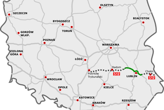 S12. Droga ekspresowa S12 ciągle w budowie. Przebieg S12