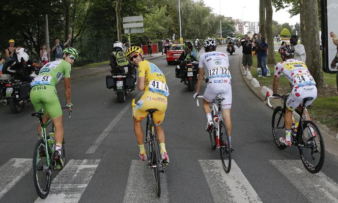 Peter Sagan, Vincenzo Nibali, Thibaut Pinot i Rafał Majka
