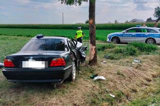 Auto 39-latki huknęło w drzewo i zmieniło się w kupę pogiętego złomu. Tragiczny wypadek w Zygmuntowie