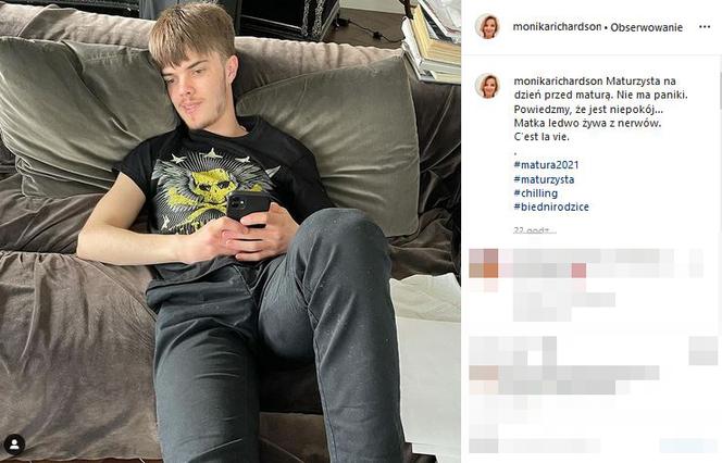 Znani maturzyści - syn Moniki Zamachowskiej