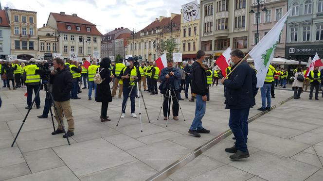 Protest rolników w Bydgoszczy 