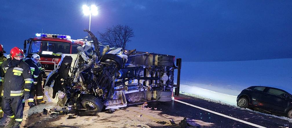 Karambol na DK 91 w Pomorskiem