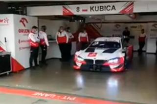 Kubica w końcu wyjechał na tor