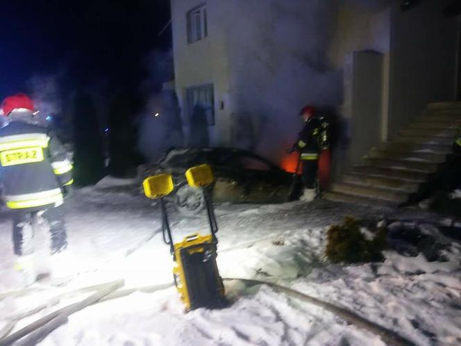 Pożar domu na osiedlu Słocina w Rzeszowie