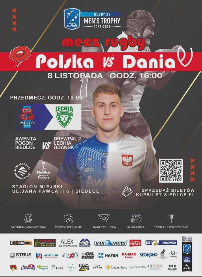 mecz Polska- Dania w Siedlcach