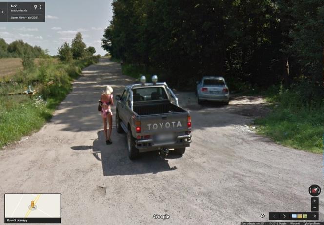 Dziwne zdjęcia z Google Street View w Polsce