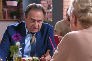 Barwy szczęścia odc. 1989. Jerzy (Bronisław Wrocławski), Małgorzata (Adrianna Biedrzyńska)