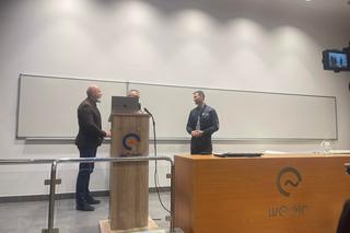 Polski astronauta w Łodzi! Sławosz Uznański spotkał się ze studentami Politechniki Łódzkiej