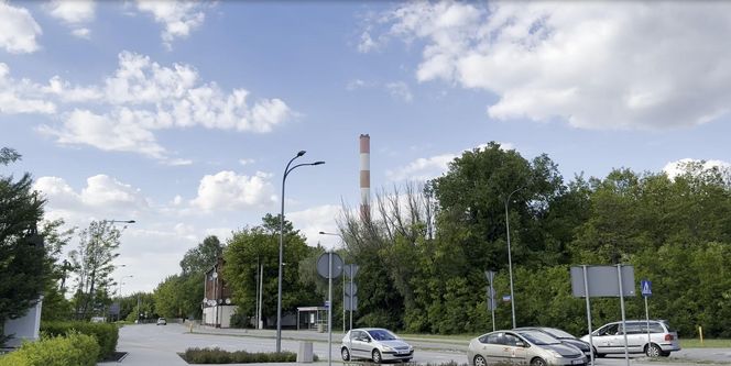 Komin ciepłowni w Kawęczynie