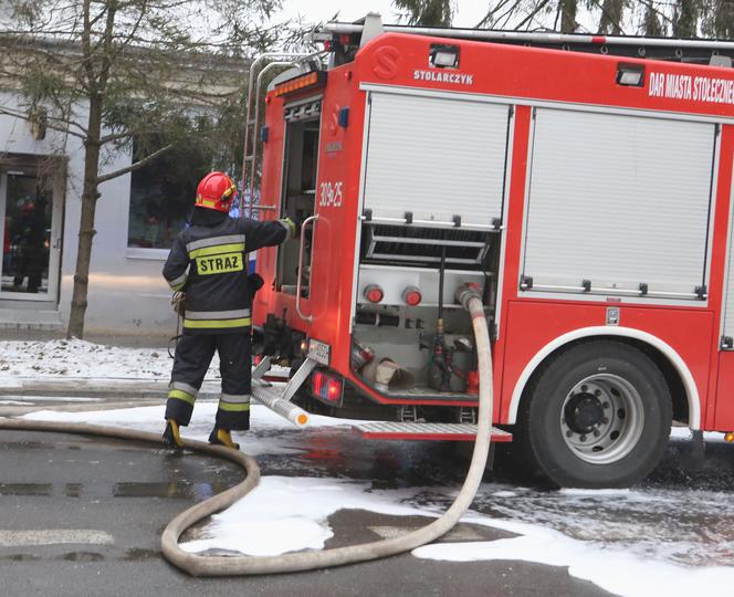 Pożar warsztatu samochodowego przy ul Racławickiej