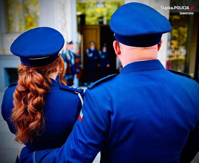 Wyjątkowy ślub pary policjantów z Jaworzna