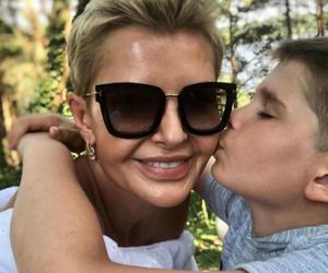 Joanna Racewicz i syn