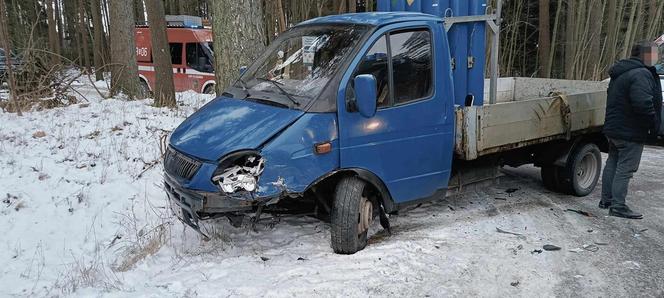 Wypadek w Zbeninach. Pijany kierowca