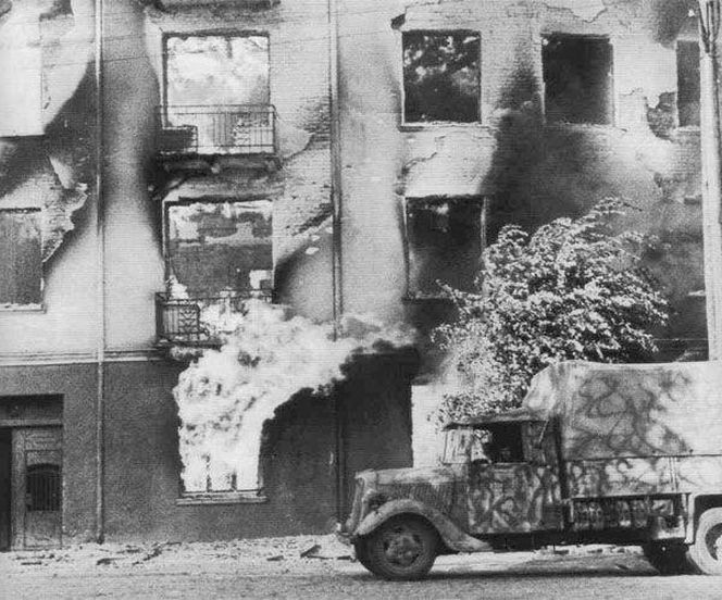 Białystok zniszczony po II wojnie światowej