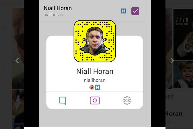 Niall Horan Snapchat