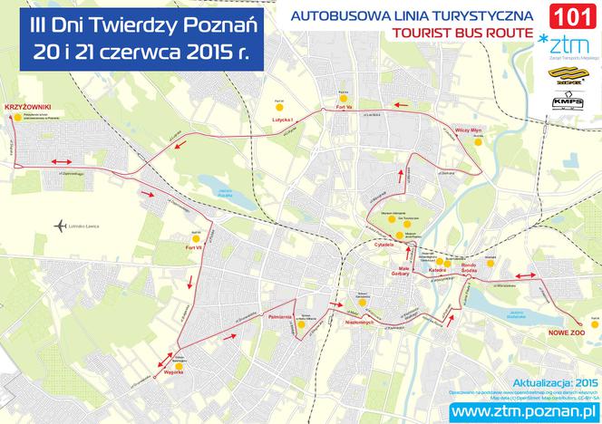 Rozkład specjalnej lini turystycznej na Dni Twierdzy