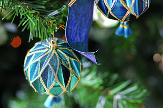 Boże Narodzenie u projektantki wnętrz. Złoto i niebieskości