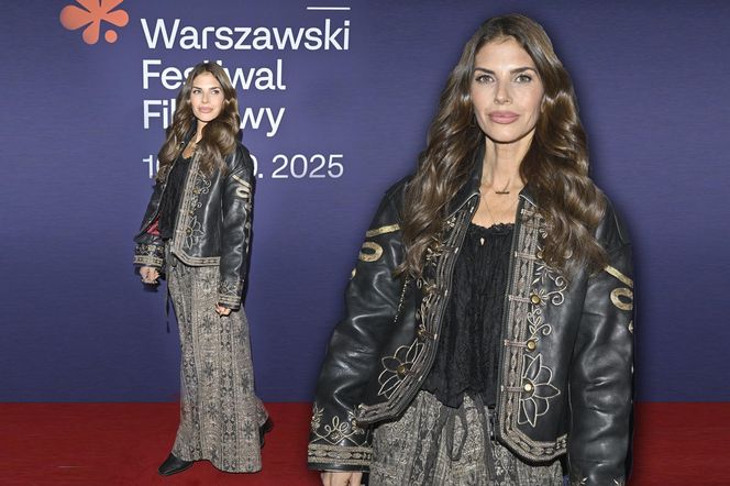 Dawno niewidziana Weronika Rosati w haftowanej ramonesce