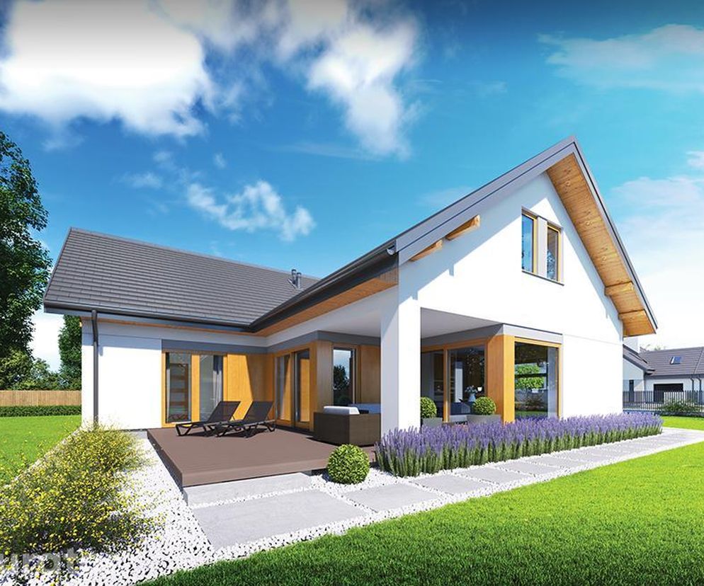 Projekt domu Szafranowy z katalogu Muratora - wizualizacje, plan, aranżacje
