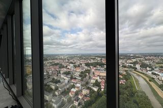 Byliśmy 40, piętrze najwyższego budynku mieszkalnego w Polsce. Widok jest niesamowity