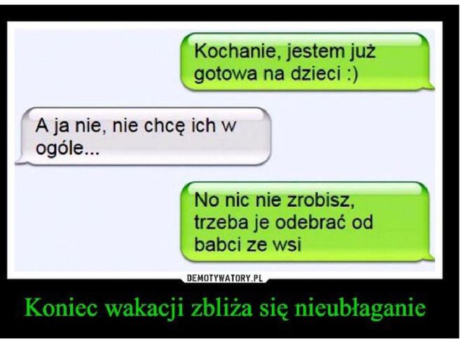 Memy o szkole i końcu wakacji