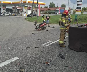 Śmiertelny wypadek na DK9 pod Sandomierzem. Nie żyje kierowca skutera 