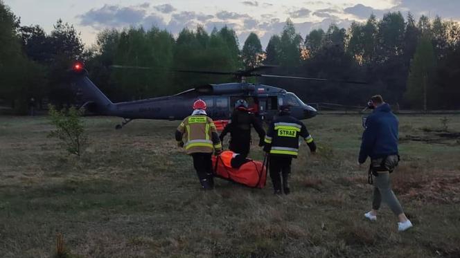 Ogromny pożar pod Grójcem! Spłonęło 80 hektarów lasu